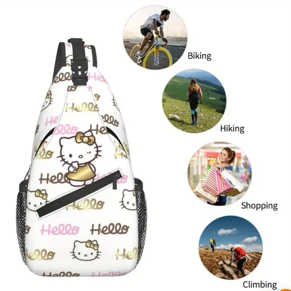 Hello Kitty White and Gold Backpack - Picture 6 of 6